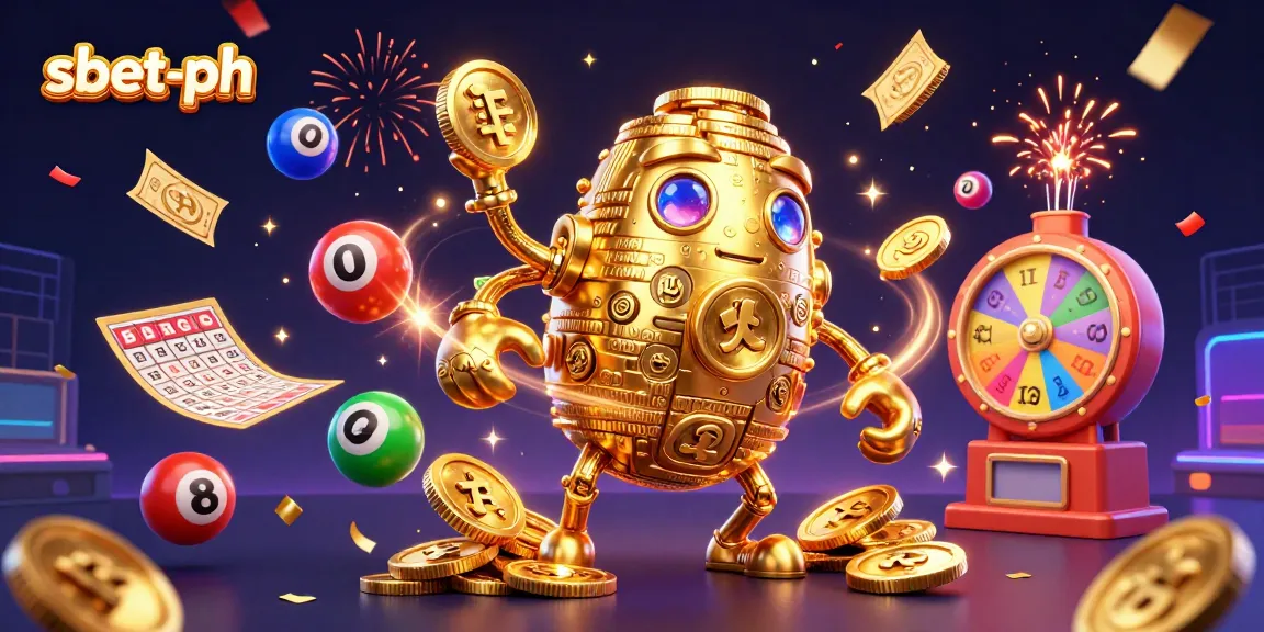 Experience thrilling online gaming at sbet-ph with vibrant dynamic elements and a golden golem.