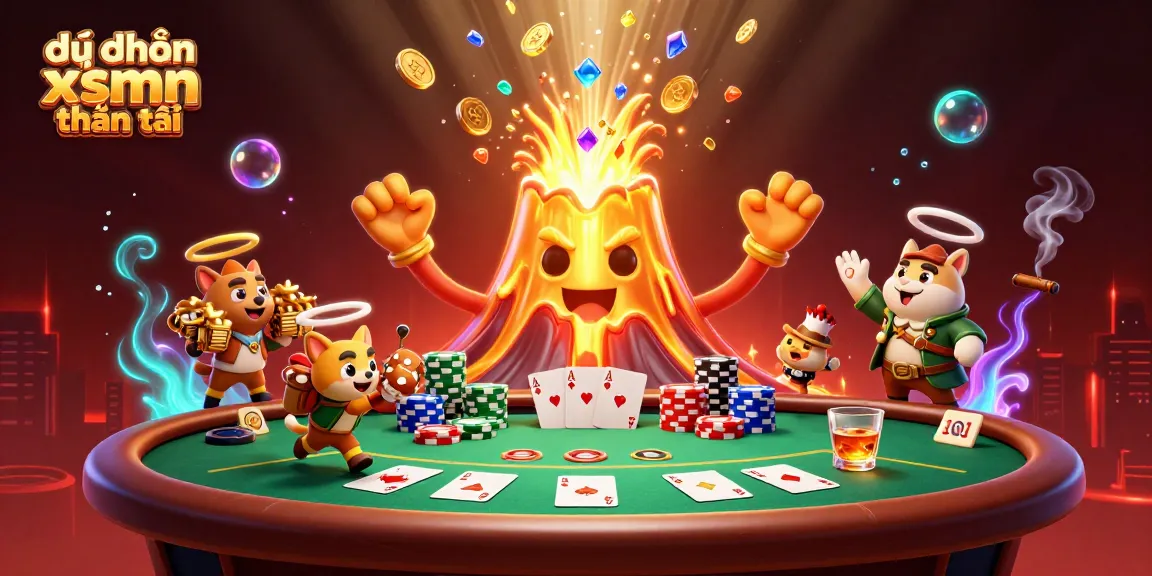 Engage in dự đoán xsmn thần tài with a stunning 3D illustration of a golden volcano erupting coins.