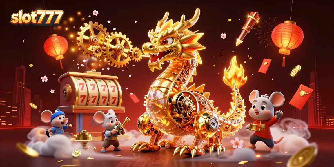 Experience thrilling wins at slot777 with a vibrant casino scene filled with action and excitement.