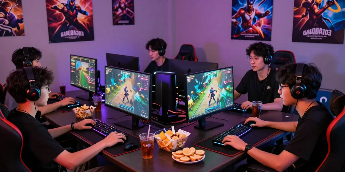 Engaging gaming night on garuda303 with friends using vibrant setups
