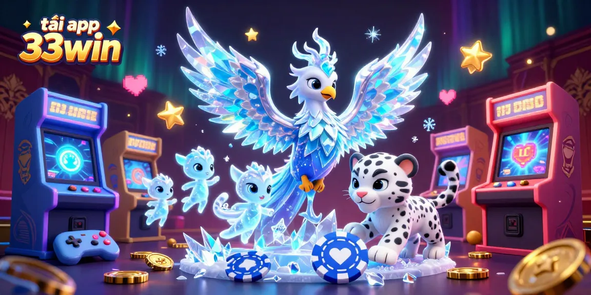 Tải app 33win to enjoy thrilling gaming experiences surrounded by vibrant casino elements.