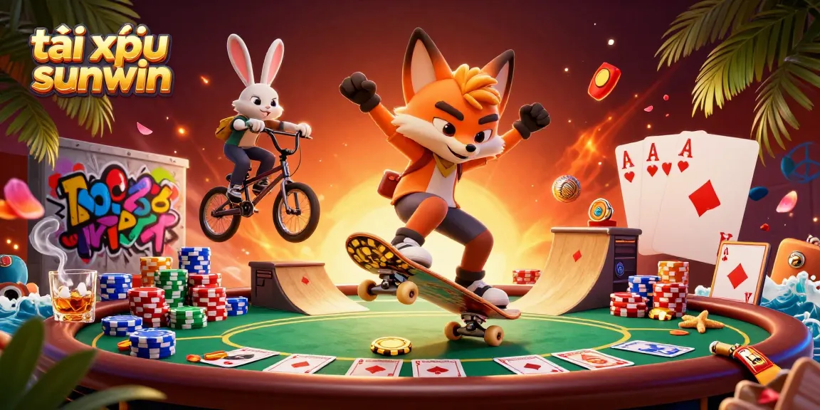 Experience thrilling tài xỉu sunwin action with vibrant characters and dynamic casino elements.