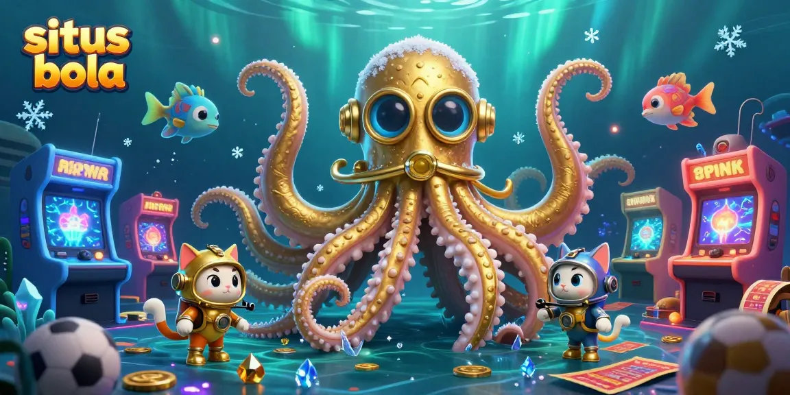 Engage in sports betting at situs bola with thrilling elements like a kraken and diving cat!
