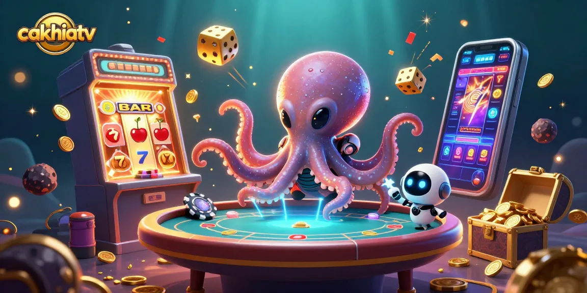 Cakhiatv brings exciting poker action with animated alien characters and vibrant casino elements.