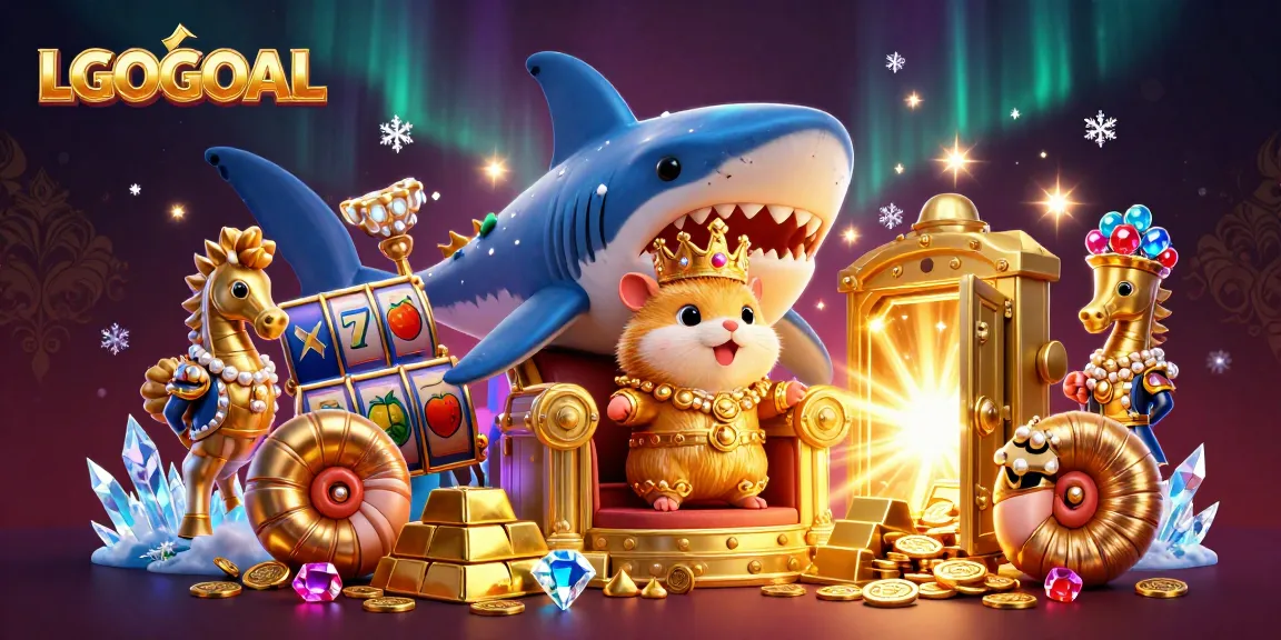 Experience thrilling slots with LGOGOAL as the golden hamster king reigns over treasures.